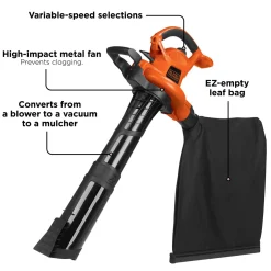 12 Amp High Performance Blower/Vacuum/Mulcher