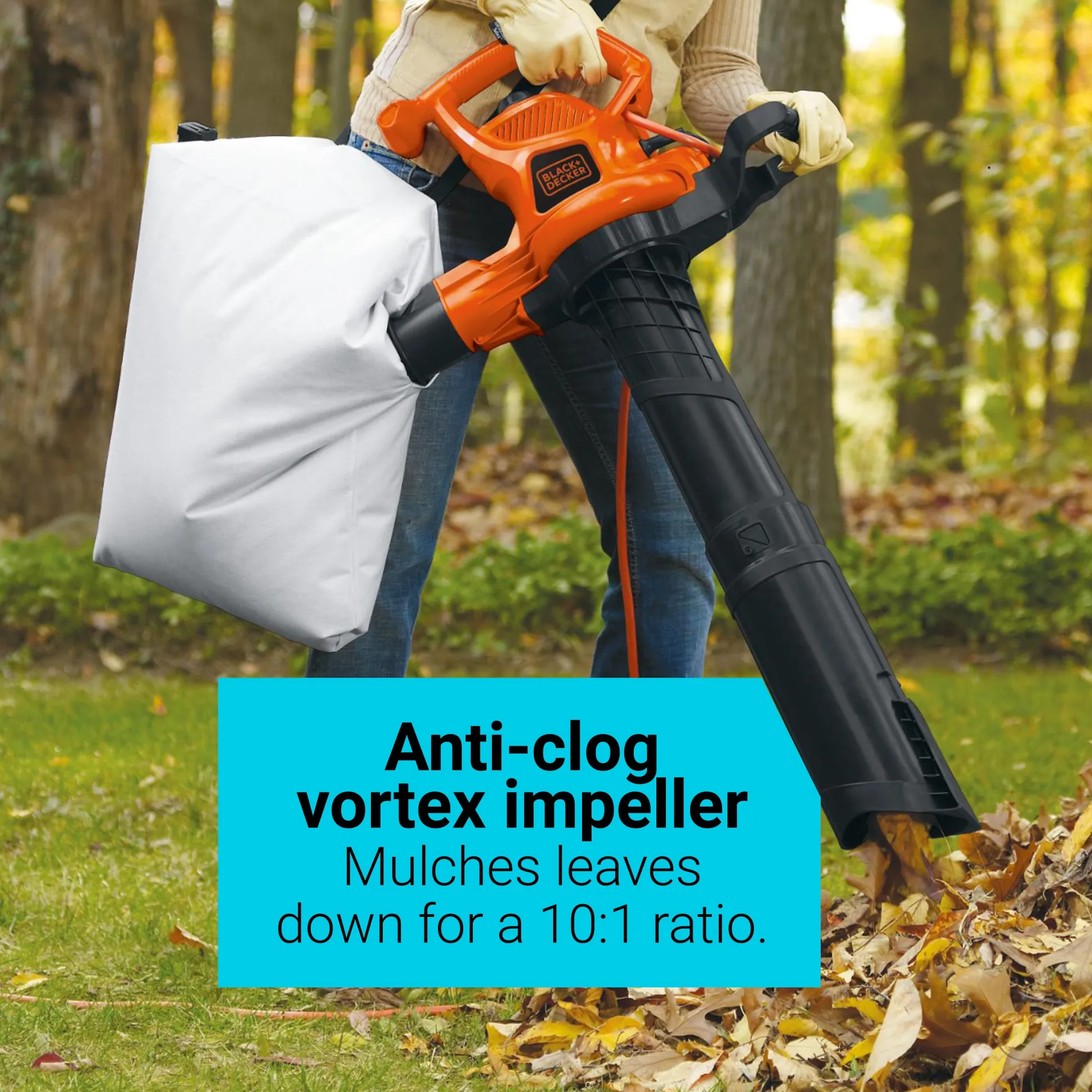 12 Amp 3 in 1 Electric Blower + Vacuum + Mulcher