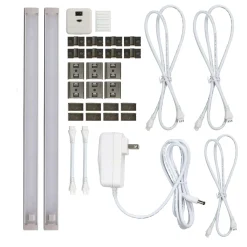 2-Bar LED Under Cabinet Lighting Kit Natural Daylight, 12