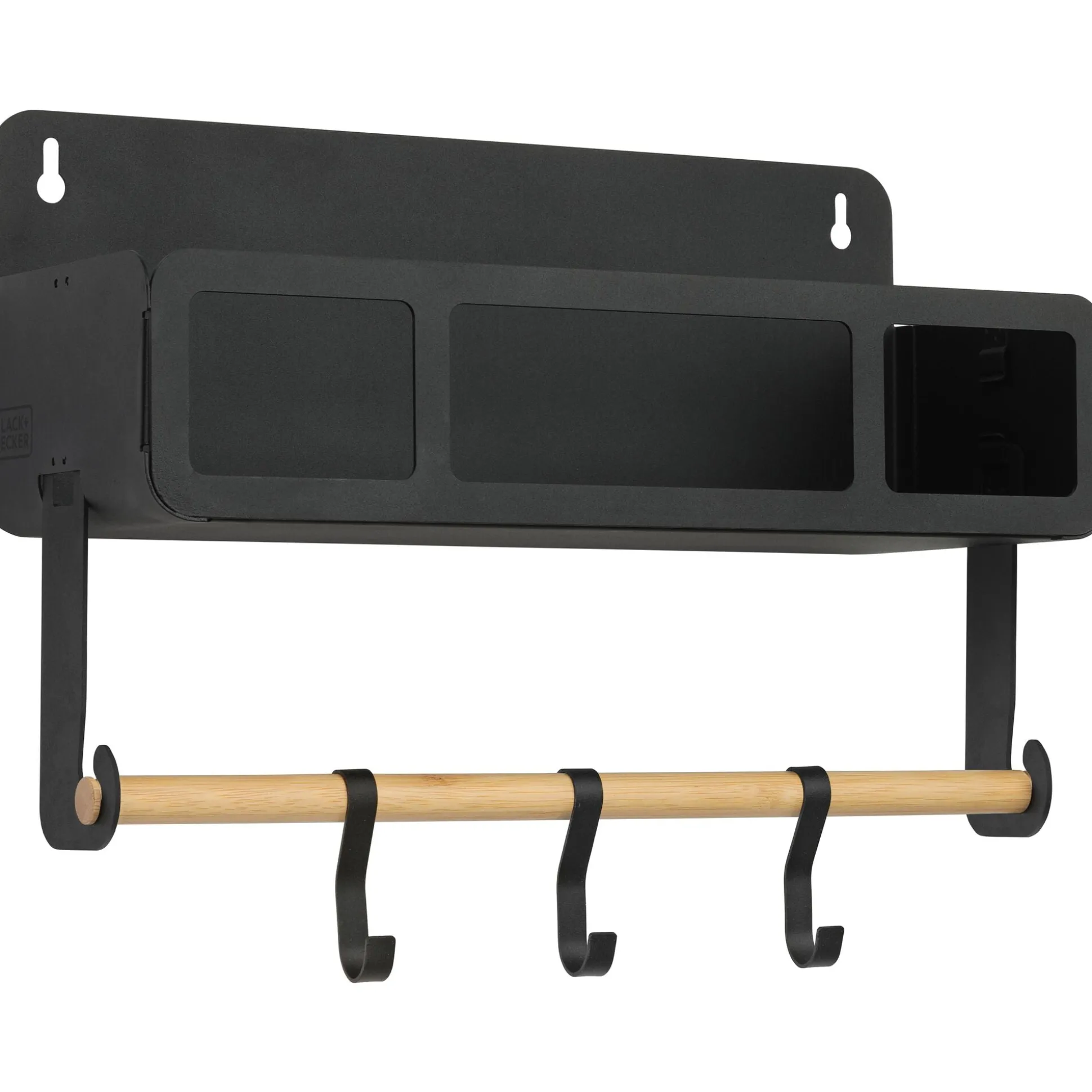 Black Hanging / Magnetic Rack System-Shelf W/Brackets