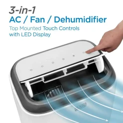 10,000 BTU SACC/CEC (14,000 BTU ASHRAE) Portable Air Conditioner with Remote Control