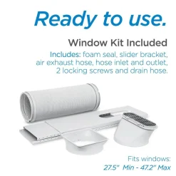 10,000 BTU SACC/CEC (14,000 BTU ASHRAE) Portable Air Conditioner with FOLLOW ME Remote Control