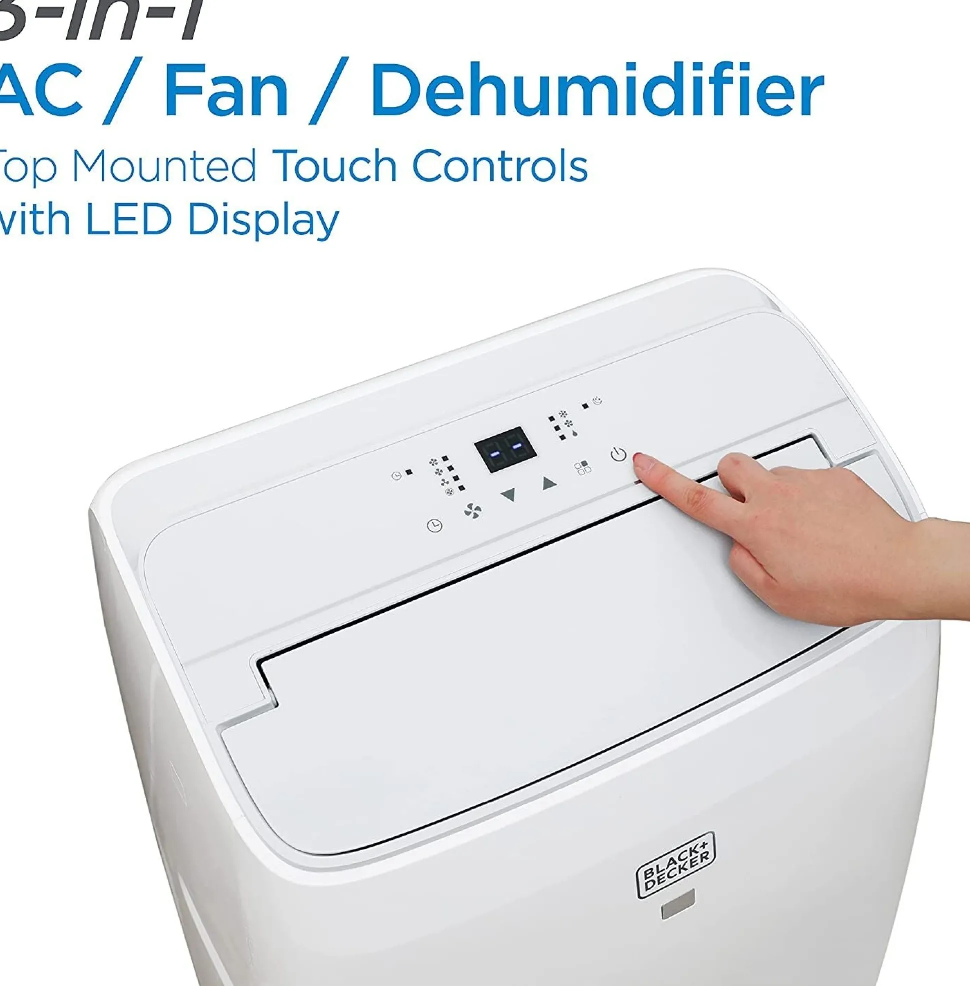 10,000 BTU SACC/CEC (14,000 BTU ASHRAE) Portable Air Conditioner with FOLLOW ME Remote Control