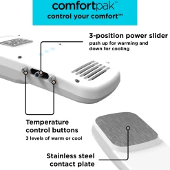 Comfortpak, Wearable Cooling and Heating Device, Cloud White