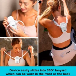 Comfortpak, Wearable Cooling and Heating Device, Cloud White