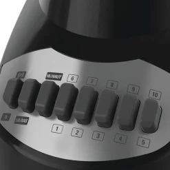 Countertop Blender with 5-Cup Glass Jar, 10-Speed Settings, Black