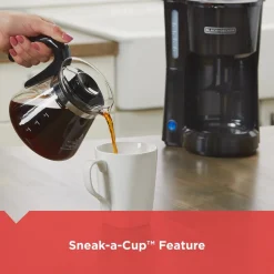5-Cup Coffee Maker; Compact Design