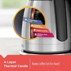 12-Cup* Thermal Programmable Coffeemaker