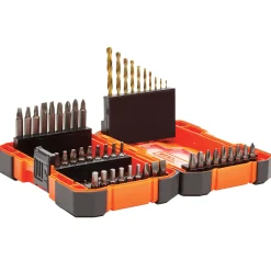 Drill Bit Set / Screwdriver Bit Set, 46-Piece
