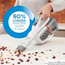dustbuster® Handheld Vacuum, Cordless, AdvancedClean+™, White, Extra Long Crevice Tool