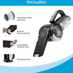 dustbuster® PIVOT VAC™ Cordless Handheld Vacuum, Extendible Crevice Tool, Pivot Nozzle, Strong Suction
