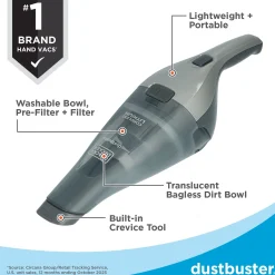 dustbuster® QuickClean™ Cordless Hand Vacuum, Gray