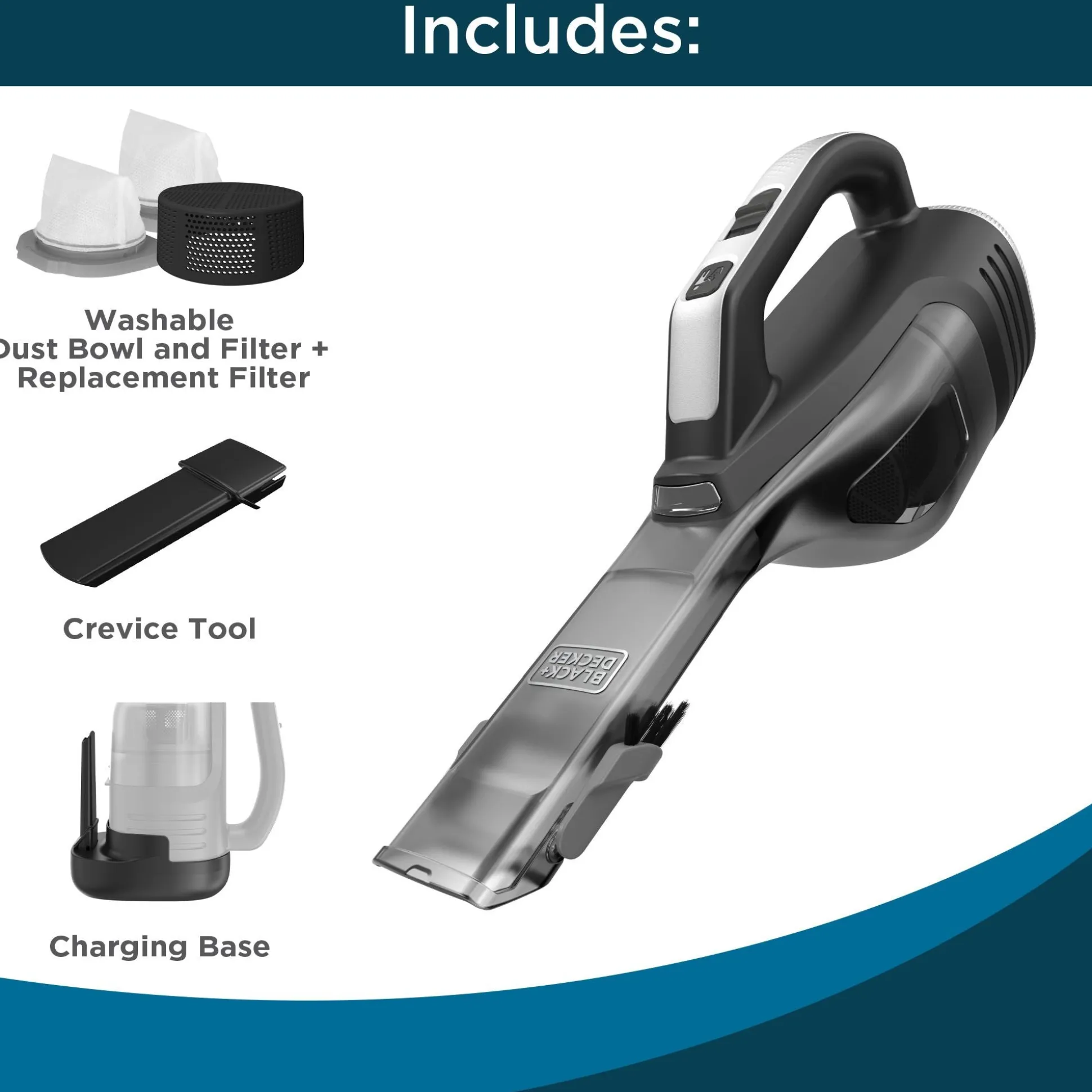 dustbuster® reveal™ Cordless Handheld Vacuum, with Replacement Filter