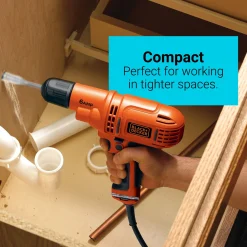 Electric Drill Driver Kit, 3/8 In., 6.0 Amp Corded