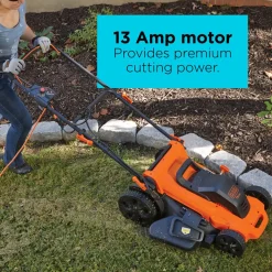 Electric Lawn Mower, Corded, 13-Amp, 20-Inch