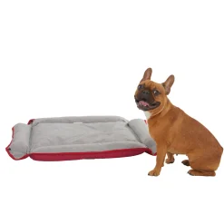 Four Way Pet Bed for Large Dogs 28X24X3 In, Red