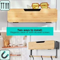 Hanging / Magnetic Rack System Shelf With Door W/Brackets (T)