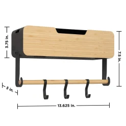 Hanging / Magnetic Rack System Shelf With Door W/Brackets (T)