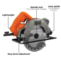 7-1/4-Inch Circular Saw With Laser, 13-Amp