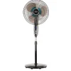 16 in. Dual-Blade Stand Fan with Remote (Black)