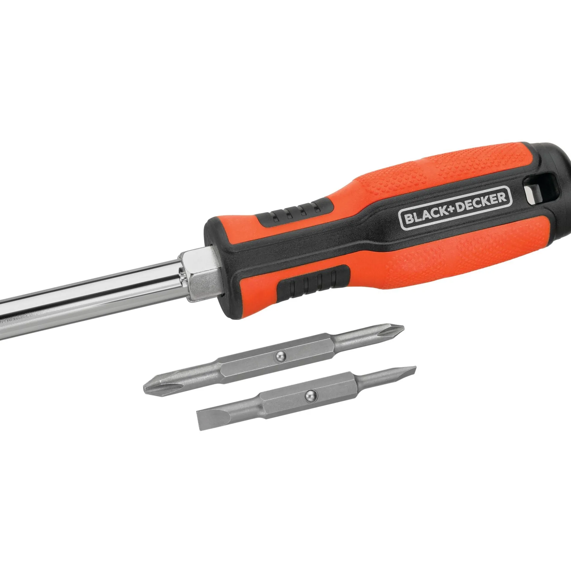 6-In-1 Multibit Screwdriver, Two-Sided Bits Including Phillips, Slotted, Nut Drivers