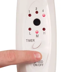 16 In. Stand Fan with Remote, White