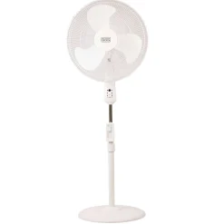 18 In. Stand Fan With Remote, White