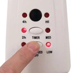 18 In. Stand Fan With Remote, White