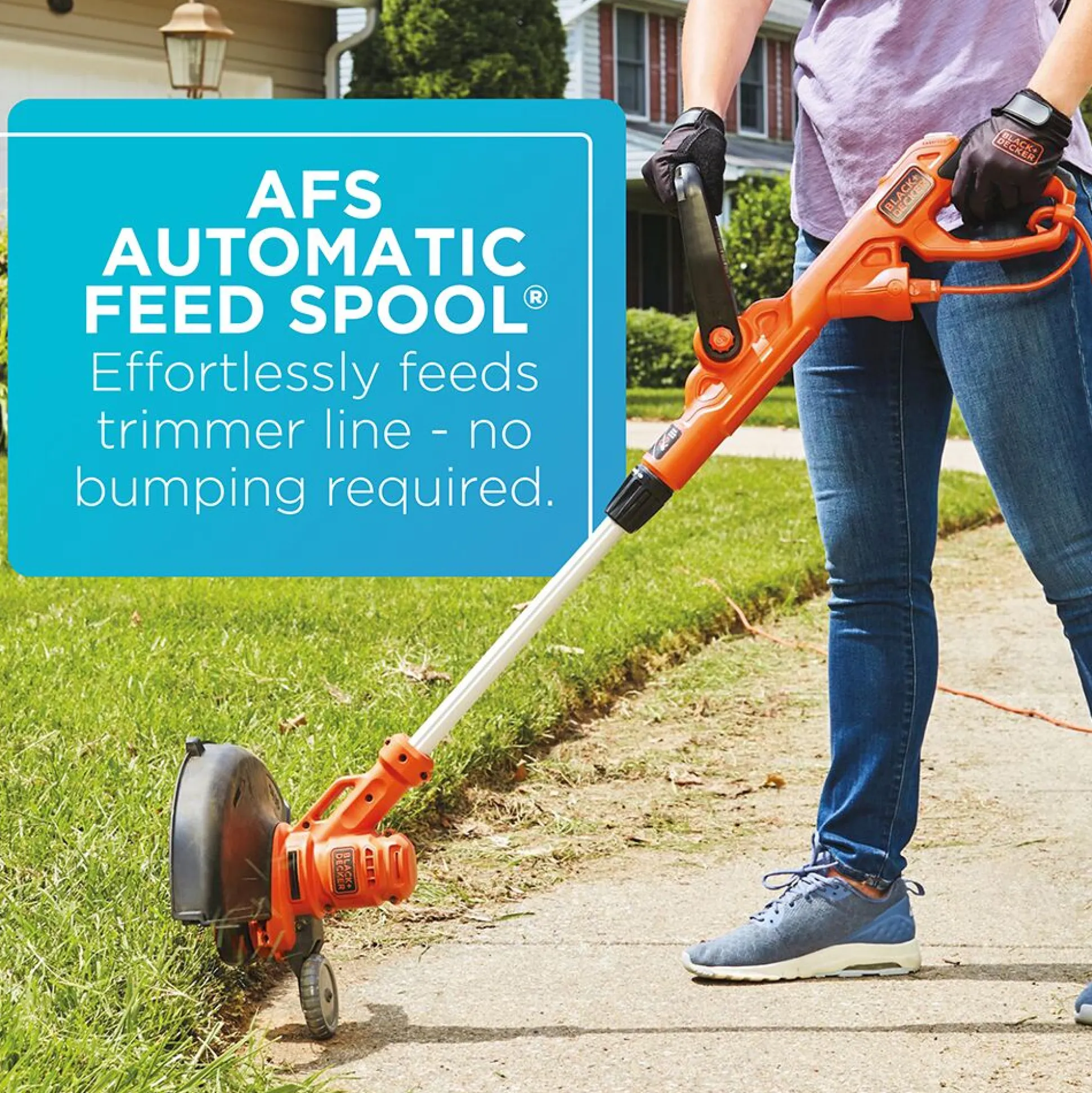 2 in 1 String Trimmer/Edger Weed Wacker, 6.5-Amp, 14-Inch Auto Feed