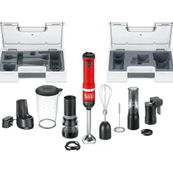 kitchen wand™ Cordless 6 in 1 Immersion Blender & Kitchen Multi-tool, Red