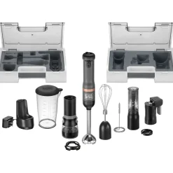 kitchen wand™ Cordless 6 in 1 Immersion Blender & Kitchen Multi-tool, Grey