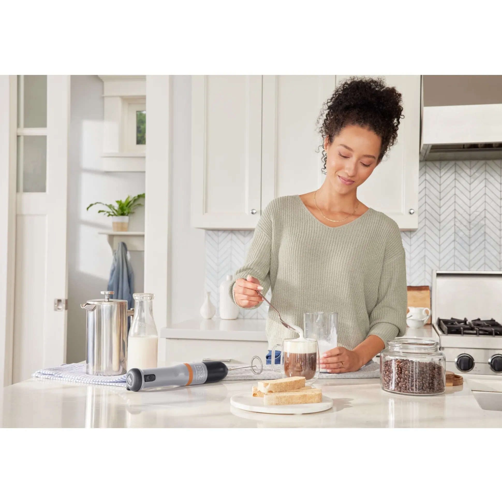 kitchen wand™ Cordless 6 in 1 Immersion Blender & Kitchen Multi-tool, Grey