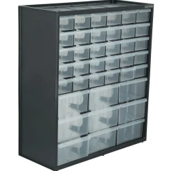 Large & Small 39 Drawer Bin Blk