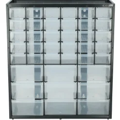Large & Small 39 Drawer Bin Blk