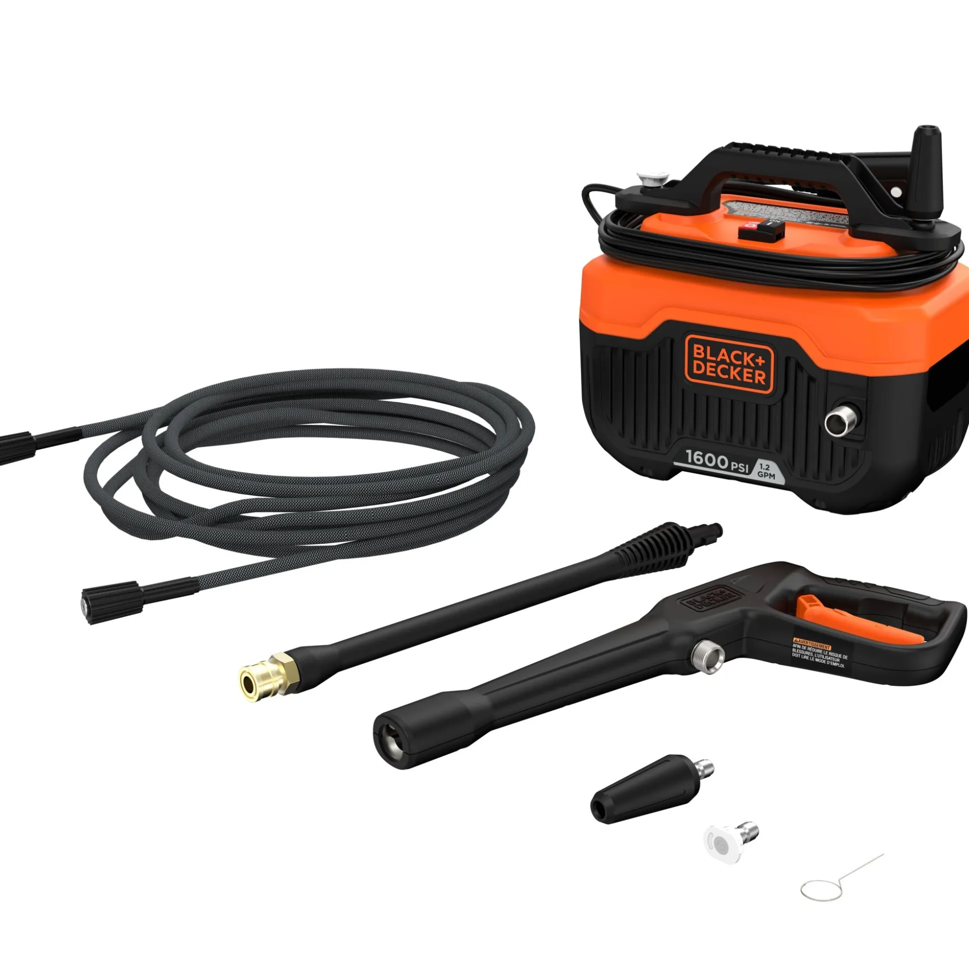 1,600 MAX psi* 1.2 gpm* Electric Cold Water Pressure Washer