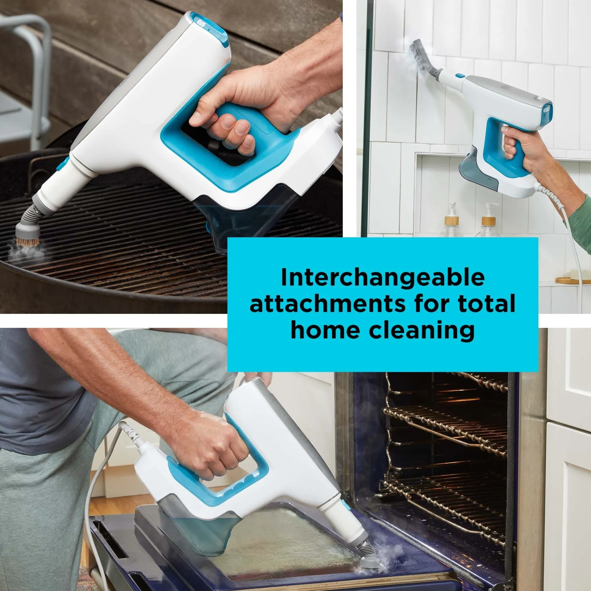 Multipurpose Corded Handheld Steamer With 6 Attachments