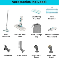 Multipurpose Corded Handheld Steamer With 6 Attachments