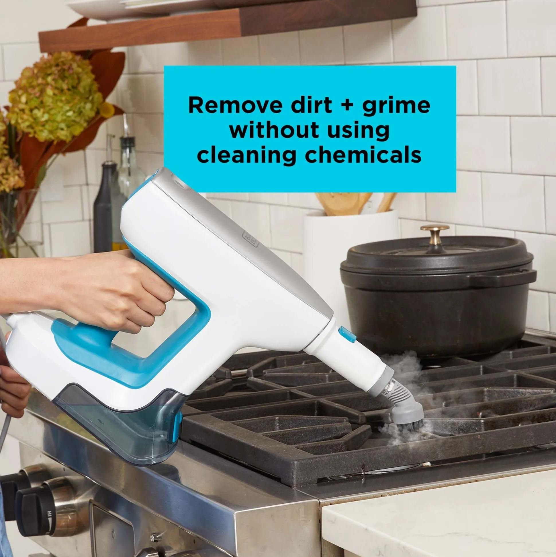 Multipurpose Corded Handheld Steamer With 6 Attachments