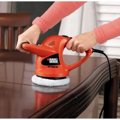 Orbital Car Buffer Polisher | Waxer, 6-Inch & 2 Bonnets