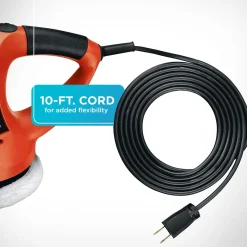 Orbital Car Buffer Polisher | Waxer, 6-Inch & 2 Bonnets