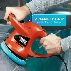 Orbital Car Buffer Polisher | Waxer, 6-Inch & 2 Bonnets