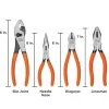 4 Piece Plier Set With Comfort Grips: 8 in, 7 in, Two 6 in.