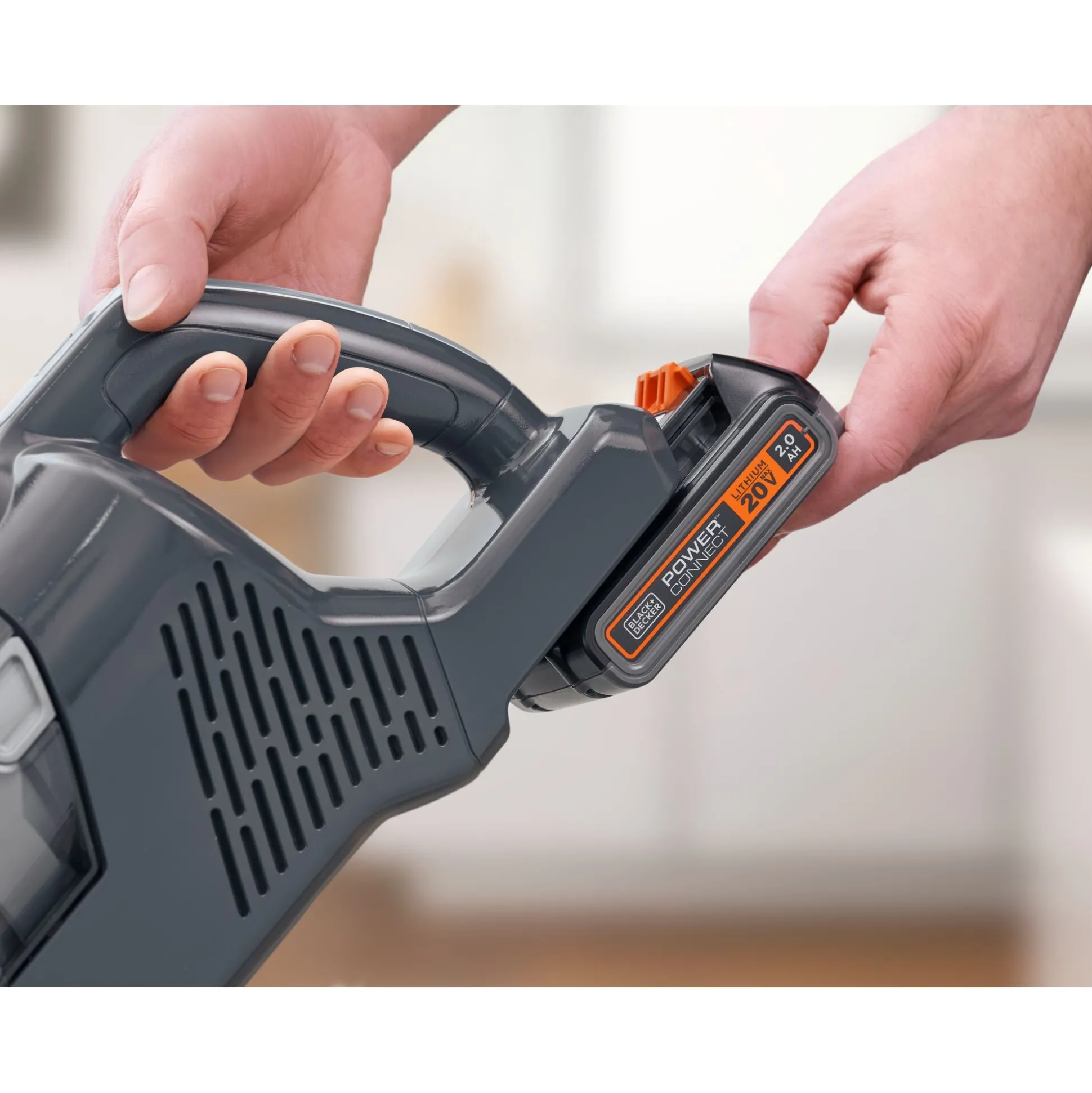 POWERSERIES+™ 20V MAX* Cordless Stick Vacuum Kit, Gray & Orange