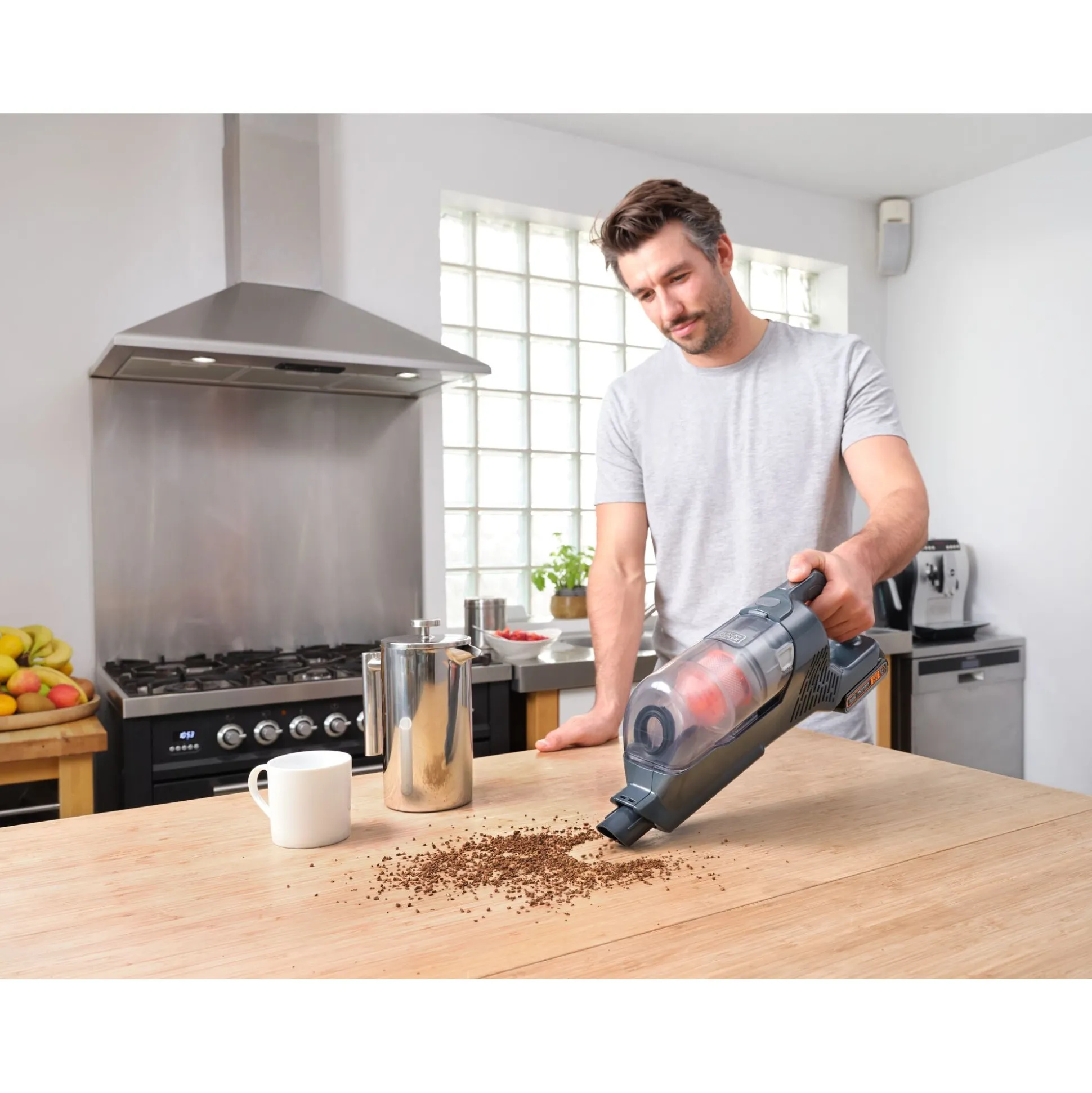 POWERSERIES+™ 20V MAX* Cordless Stick Vacuum Kit, Gray & Orange