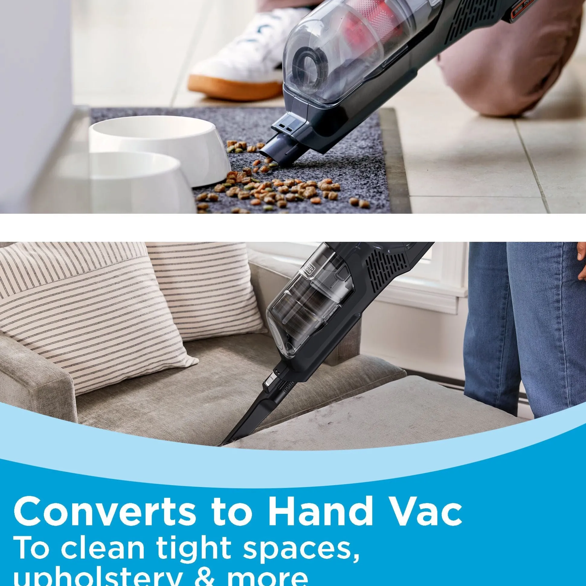 POWERSERIES+™ 20V MAX* Cordless Stick Vacuum Kit, Gray & Orange