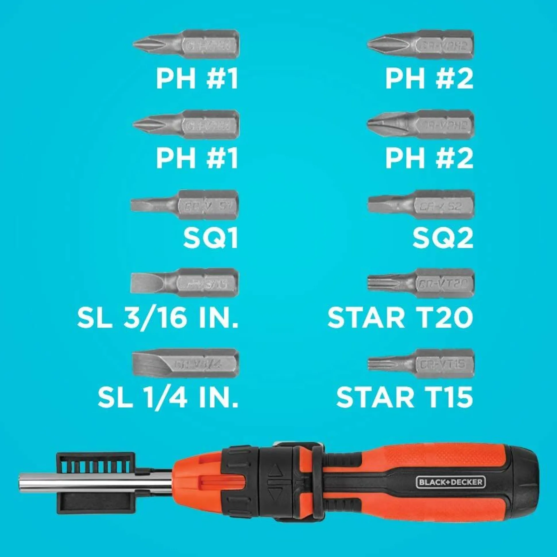 Ratcheting Screwdriver, 10 Bit