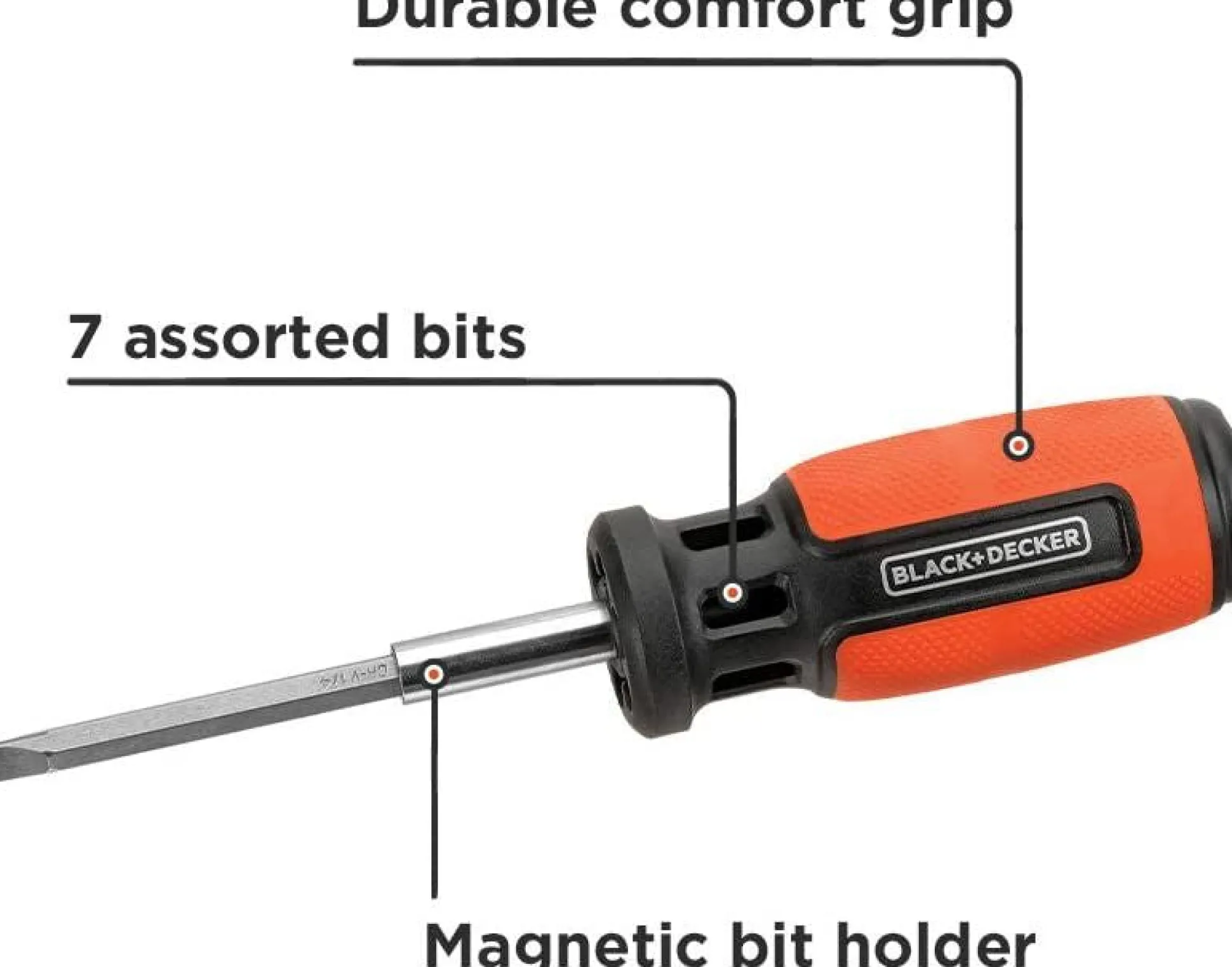 Screwdriver, Push And Pick, 7 Bit