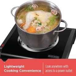 Single Burner Portable Buffet Range