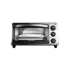 4-Slice Convection Oven; Stainless Steel; Curved Interior fits a 9 inch Pizza