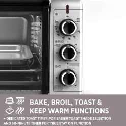 6 Slice Counter Top Toaster Oven